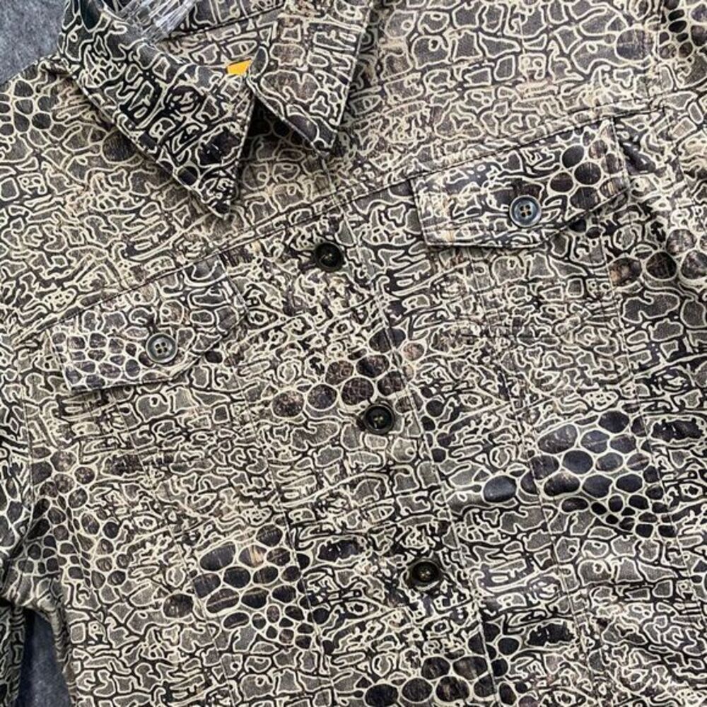 Ruby Rd. Women's 14 Animal Print Button-Up Jacket Blazer Textured Pattern